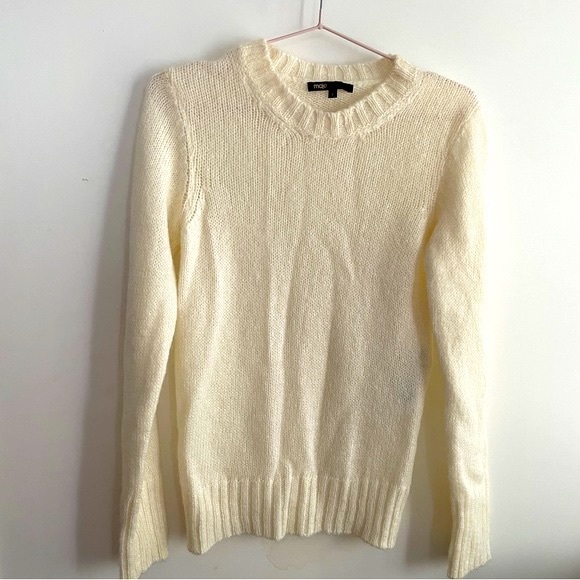 Maje White Sweater - Picture 1 of 5